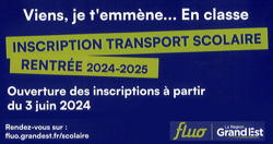 Ouverture des inscriptions de transport scolaire 2024-2025