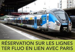 SNCF / TER Fluo : réservation obligatoire vers/depuis Paris